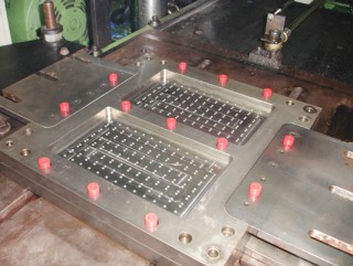 Gummiplattenform